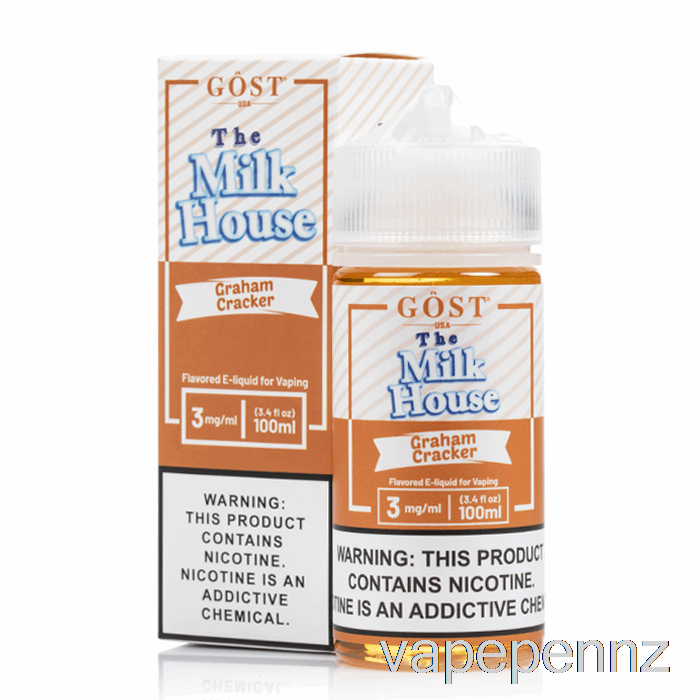 Graham Cracker - The Milk House - GOST Vapor - 100mL 3mg VAPE NZ